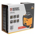 Лазерный уровень мультипризменный LX 360-3 Red, 30 м, 635 нм, аккумулятор Li 2800 мАч, резьба 5/8" Denzel 24717