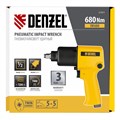 Ударный пневмогайковерт IW680, 1/2", 7000 об/мин, 680 Нм Denzel 24732