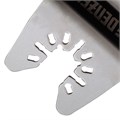 Насадка для МФИ шабер полукруг, Inox, для снятия краски и др., ширина 50 мм, длина общая 74 мм, ступенчатый Denzel 24819