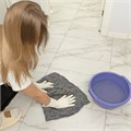 Салфетка для пола х/б, 600x700 мм, серая, Home Palisad 24879