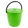 Ведро пластмассовое круглое 13 л, с крышкой, Light Elfe 24890