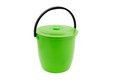 Ведро пластмассовое круглое 13 л, с крышкой, Light Elfe 24890