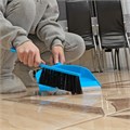 Набор: совок с кромкой 330 x 225 мм и щетка-сметка 285 мм, голубой, Home Palisad 24898
