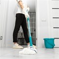 Швабра отжимная скручиванием 120 см, насадка из микрофибры, 120 г, Home Palisad 24902