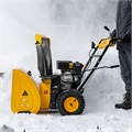 Бензиновая снегоуборочная машина SBM 610, 212 cc, ручной старт, фара Denzel 24951