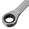 Ключ накидной трещоточный, 14 х 15 мм, CrV, зеркальный хром Matrix Professional 27252
