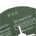 Круги фибровые 5 шт, Р 24, 180 х 22 mm Matrix 27594