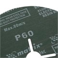 Круги фибровые 5 шт, Р 60, 180 х 22 mm Matrix 27596