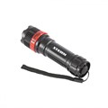 Фонарь бытовой, пластик, 1 W Led, ремешок, зум, 3 режима 100%-50%-строб, 3 х ААА Stern 27667