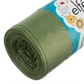 Пакеты для мусора с завязками 35 л х 15 шт, зеленые, Elfe 27691