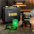 Лазерный уровень LX 06 Green, 30 м, 520 нм, аккумулятор Li 5200 mAh, резьба 5/8" Denzel 28107