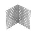 Крепежный уголок равносторонний  2 мм,   KUR 100 x 100 x 140 мм Сибртех 28183