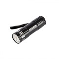 Фонарь бытовой алюминиевый с гравировкой, черный, 9 Led, 3 х ААА Stern 29506