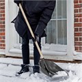 Лопата для уборки снега пластиковая PROFI, 410 х 405 мм, без черенка, Сибртех 29546