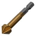 Зенковка конусная под М6, HSS, по металлу, 6-гранный хвостовик Denzel 29679