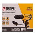 Дрель-шуруповерт аккумуляторная CDL-12CB, Li-Ion, 12 В, 1 акк. Denzel 30221