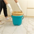 Ведро пластмассовое круглое 12 л, бирюзовое, Home Palisad 30667