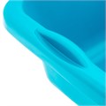 Таз пластмассовый прямоугольный 25 л, бирюзовый, Home Palisad 30671