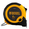 Рулетка 8м х 25мм, двухкомп. корпус, кнопка-пауза Denzel 30753