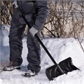 Лопата для уборки снега пластиковая, 490х325х1380 мм, стальной черенок, Palisad 31510