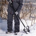 Лопата для уборки снега пластиковая, 450х325х1370 мм, стальной черенок, Palisad 31511