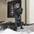 Лопата для уборки снега, поликарбонат, 460х400х1370 мм, стальной черенок, BASE Palisad 31517