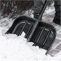 Лопата для уборки снега, поликарбонат, 460х400х1370 мм, стальной черенок, BASE Palisad 31517