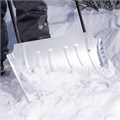Движок для уборки снега оцинкованный, 750х420х1120 мм, усиленный, стальная рукоятка, Сибртех 31520