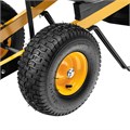 Тачка строительная, усиленная, объем 140 л, 250 кг, двухколесная, колесо 15х6.00-6 Denzel 31795