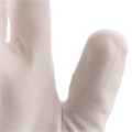 Перчатки трикотажные с белым полиуретановым покрытием, размер L, 15 класс вязки Сибртех 31821