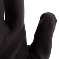 Перчатки трикотажные с черным полиуретановым покрытием, размер L, 15 класс вязки Сибртех 31822