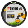 Леска для триммера круглая, 1,6мм х 408м, на DIN катушке FLEX CORD, Denzel 31887