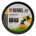 Леска для триммера круглая, 2,0мм х 276м, на DIN катушке FLEX CORD,  Denzel 31888