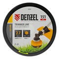 Леска для триммера круглая, 2,7мм х 151м, на DIN катушке FLEX CORD,  Denzel 31890