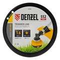 Леска для триммера звезда, 1,6мм х 552м, на DIN катушке FLEX CORD,  Denzel 31893