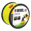 Леска для триммера звезда, 2,0мм х 374м, на DIN катушке FLEX CORD,  Denzel 31894