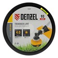 Леска для триммера звезда, 4,0мм х 93м, на DIN катушке FLEX CORD Denzel 31898
