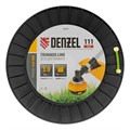 Леска для триммера квадрат, 3,0мм х 111м, на DIN катушке FLEX CORD Denzel 31903