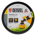 Леска для триммера квадрат, 4,0мм х 62м, на DIN катушке FLEX CORD Denzel 31904