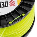 Леска для триммера витой квадрат, 2,0мм х 357м, на DIN катушке FLEX CORD Denzel 31905