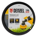 Леска для триммера витой квадрат, 2,7мм х 196м, на DIN катушке FLEX CORD Denzel 31907