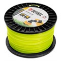 Леска для триммера зубчатый квадрат, 2,4мм х 172м, на DIN катушке FLEX CORD Denzel 31910