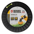 Леска для триммера зубчатый квадрат, 2,4мм х 172м, на DIN катушке FLEX CORD Denzel 31910