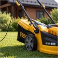 Газонокосилка электрическая GM-1800, 1800 Вт, шир. 38 см, 6 уров., травосб. 40 л. Denzel 31914