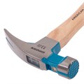 Молоток-гвоздодер, 380 г, угол 75, магнит, обрезиненная рукоятка AMERICAN HICKORY GROSS 32234