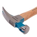 Молоток-гвоздодер,560 г, угол 75, магнит, обрезиненная рукоятка AMERICAN HICKORY GROSS 32235