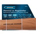 Молоток-гвоздодер,560 г, угол 75, магнит, обрезиненная рукоятка AMERICAN HICKORY GROSS 32235