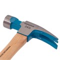 Молоток-гвоздодер, 680 г, угол 75, магнит, обрезиненная рукоятка AMERICAN HICKORY GROSS 32236