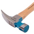 Молоток-гвоздодер, 680 г, угол 75, магнит, обрезиненная рукоятка AMERICAN HICKORY GROSS 32236