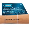Молоток-гвоздодер, 680 г, угол 75, магнит, обрезиненная рукоятка AMERICAN HICKORY GROSS 32236